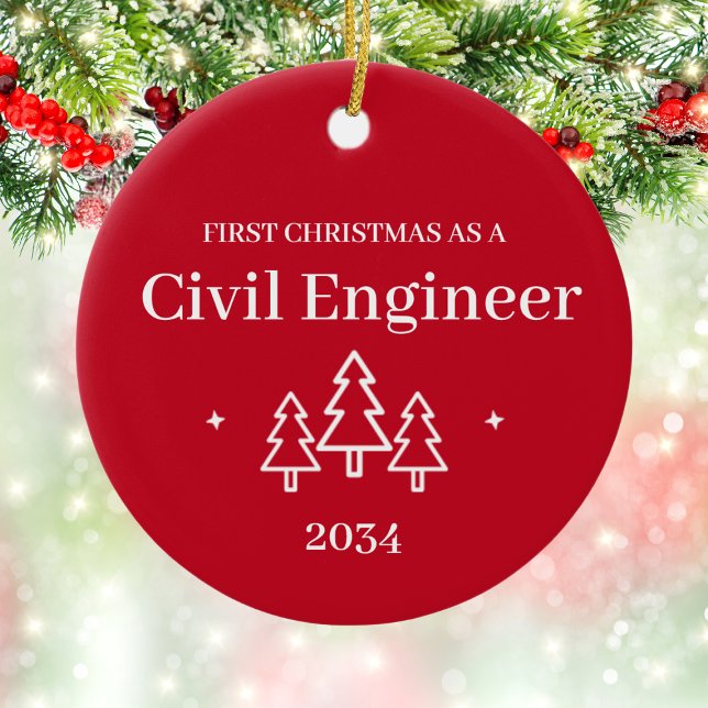 Civil Engineer Graduation 1st Christmas Ornament (Civil Engineer Graduation 1st Christmas Ornament
)