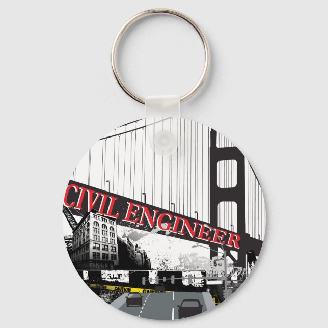 Civil Engineer Key Ring (Front)