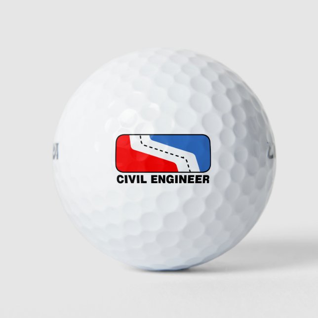 Civil Engineer League Golf Balls (Front)