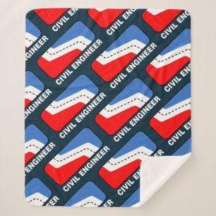 Civil Engineer League Sherpa Blanket