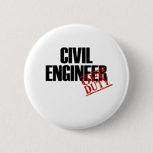 CIVIL ENGINEER LIGHT 6 CM ROUND BADGE