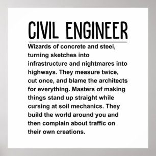 Civil engineer poster