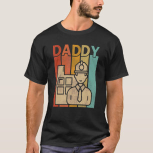 Civil Engineer Retro Style Vintage Daddy Graphic F T-Shirt