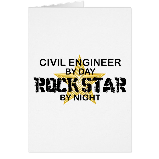 Civil Engineer Rock Star (Front)
