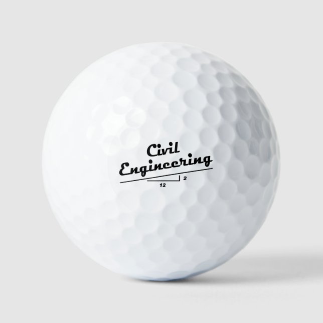 Civil Engineer Slope Golf Balls (Front)