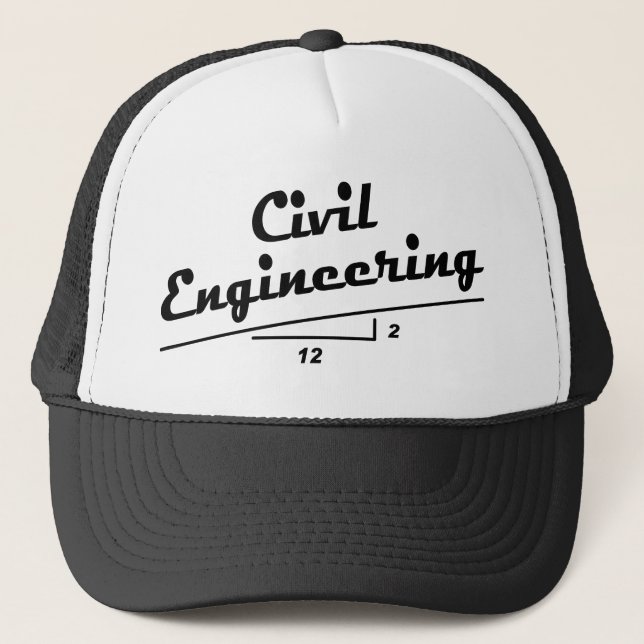 Civil Engineer Slope Trucker Hat (Front)