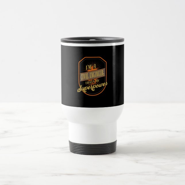 Civil Engineer Travel Mug (Center)