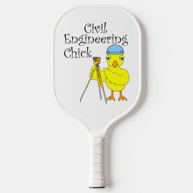 Civil Engineering Chick Pickleball Paddle (Front)