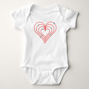 Civil Engineering Heart Baby Bodysuit