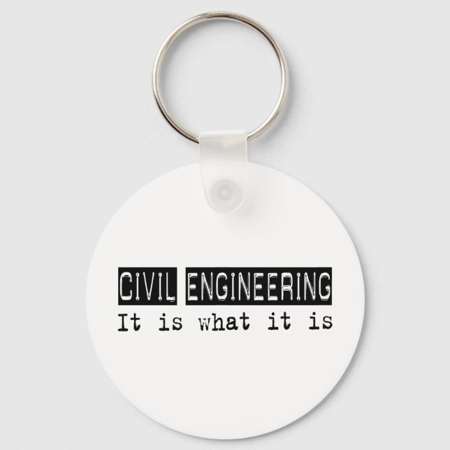 Civil Engineering It Is Key Ring (Front)