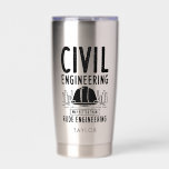 Civil Engineering Way Better Than Rude Engineering Insulated Tumbler<br><div class="desc">Funny modern civil engineer saying for those moments when you want to make strangers smile or brighten someone's day. This engineering joke features white grunge typography and the quote says "Civil Engineering Way Better Than Rude Engineering"  Funny play on words for engineers with a good sense of humour</div>