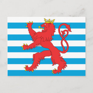 Civil Ensign Of Luxembourg, Lithuania flag Postcard