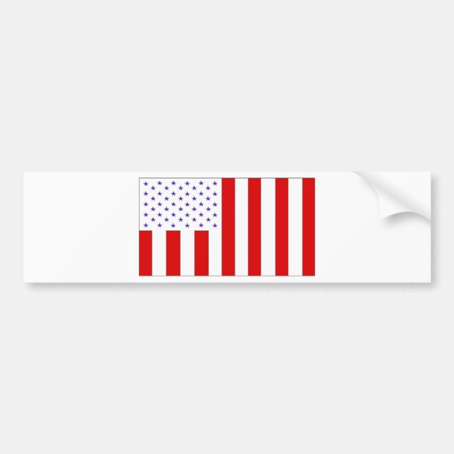 civil flag bumper sticker (Front)