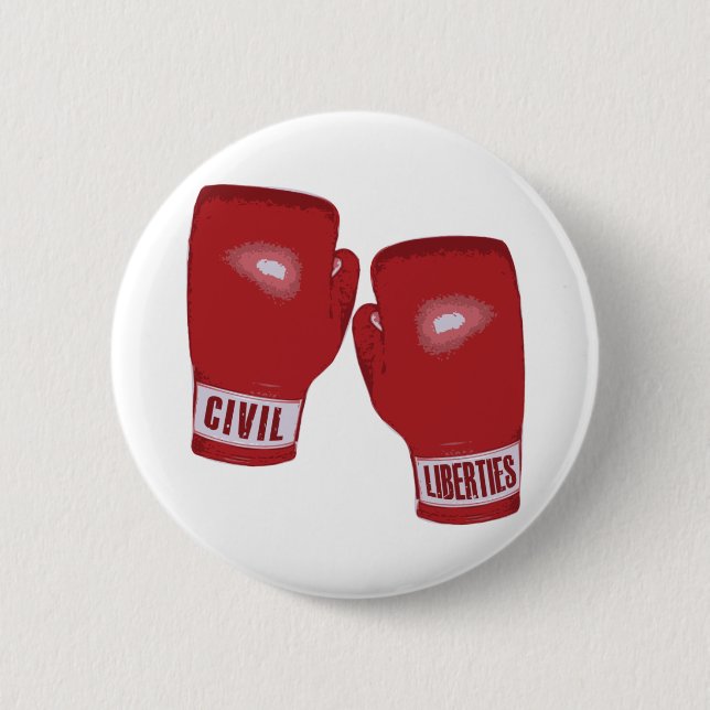 civil liberties 6 cm round badge (Front)
