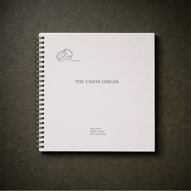 Civil Registry Ceremony Ledger-Non traditional Notebook (Civil Ceremony Ledger Journal )
