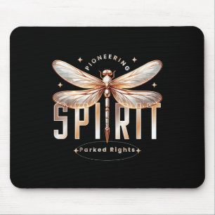 Civil Rights Equality Freedom Patriot Dragonfly In Mouse Pad