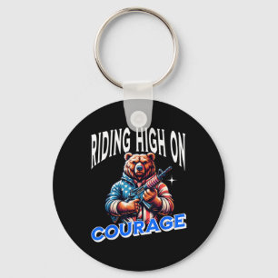 Civil Rights Equality Freedom Patriot Justice Bear Key Ring