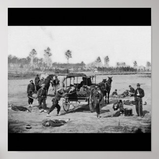 Civil War Ambulance Crew Poster