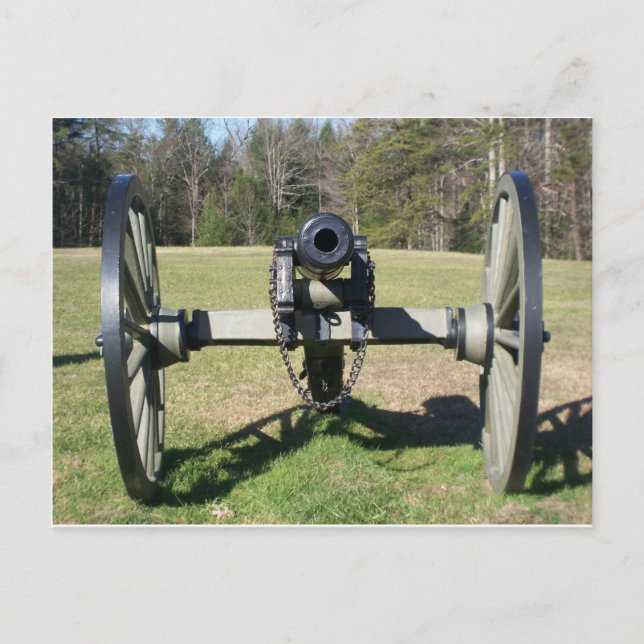 Civil War Cannon Postcard (Front)