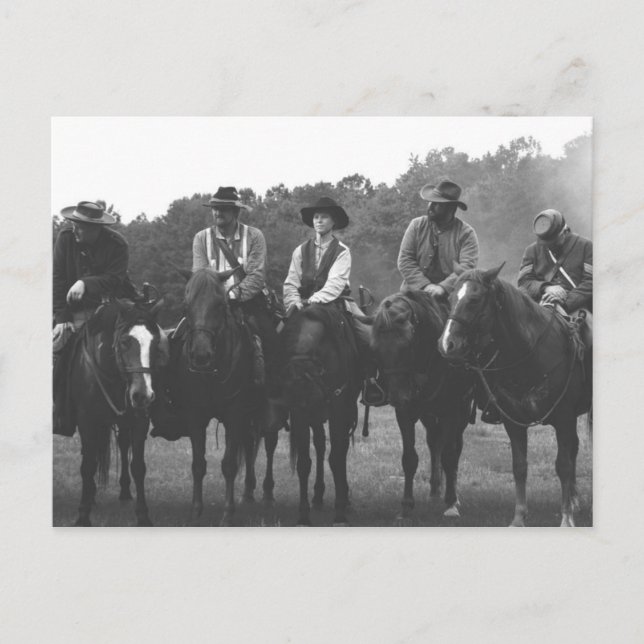 Civil War Cavalry Postcard (Front)