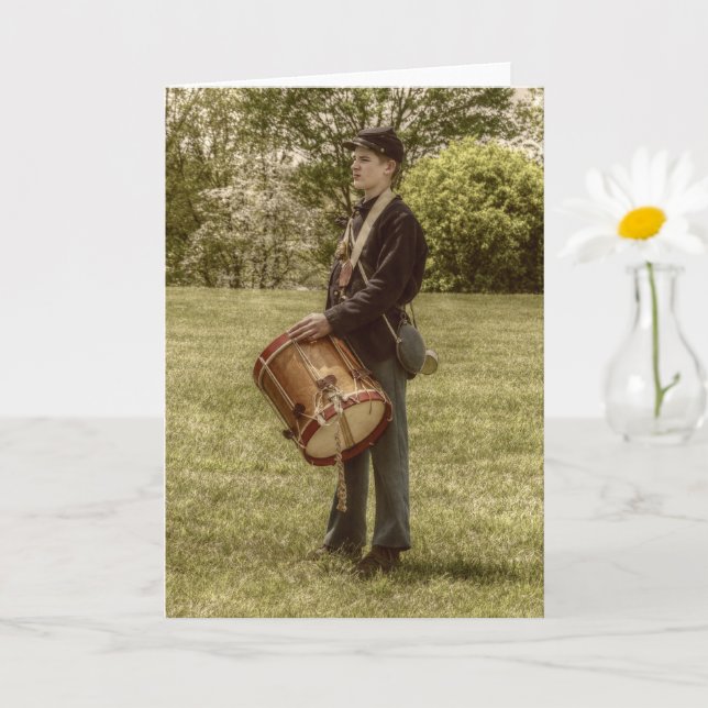 Civil War Drummer Boy Card (Small Plant)
