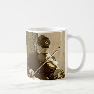 Civil War Fiddle Player Coffee Mug