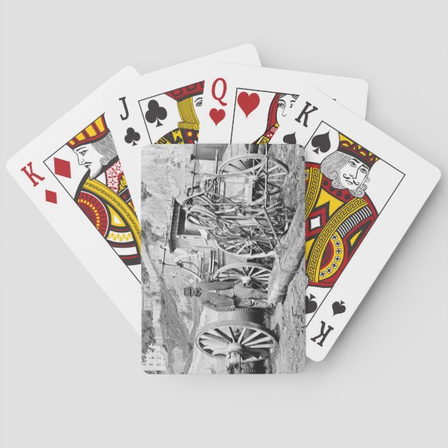 Civil War Fire Engine, 1865 Playing Cards (Back)