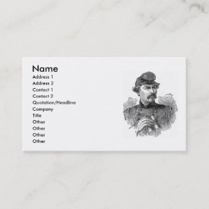 Civil War General Business Card