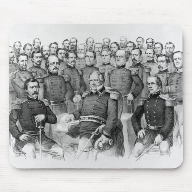 Civil War Generals of the Union mousepad (Front)