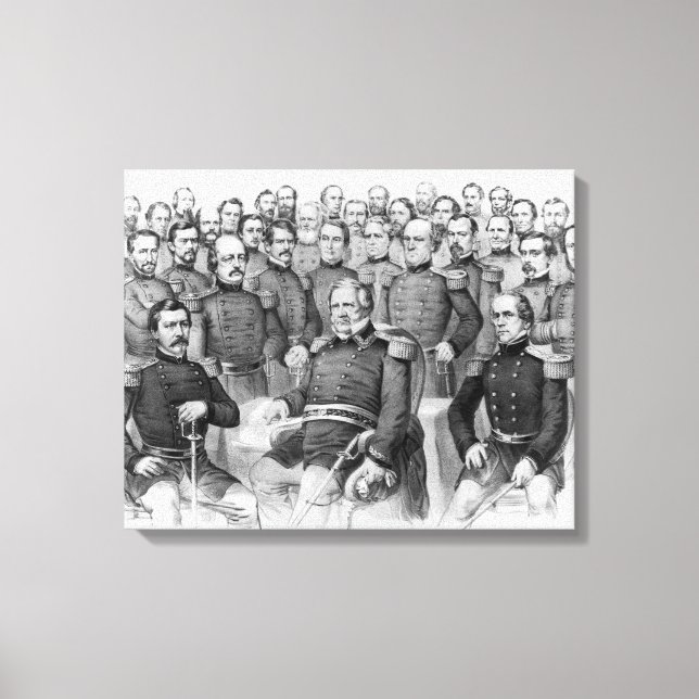 "Civil War Generals of the Union" wrapped canvas (Front)