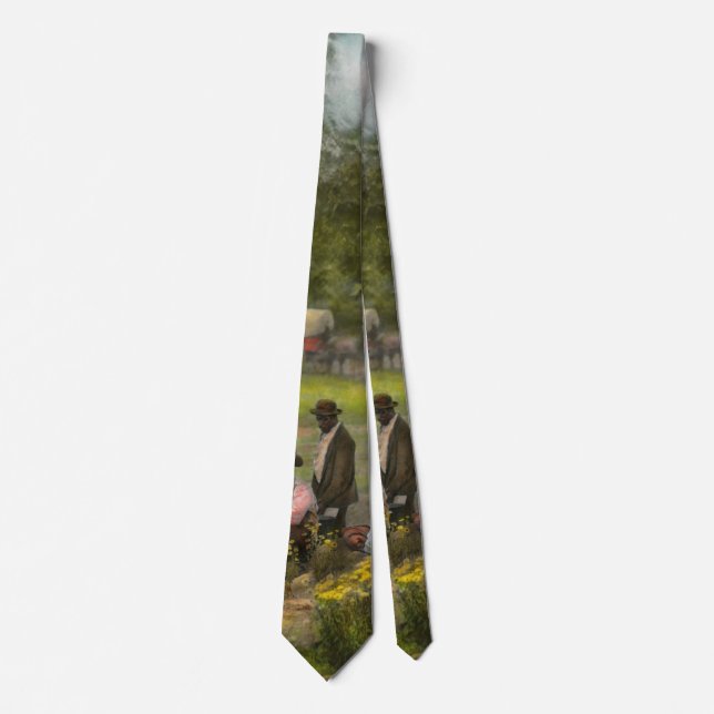 Civil War - Gettysburg camp of Captain Huft 1865 Tie (Front)