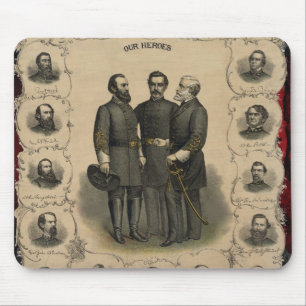 Civil War Heroes Mouse Pad