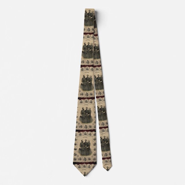 Civil War 🎖️⚔️ Heroes Southern Generals Tie (Front)