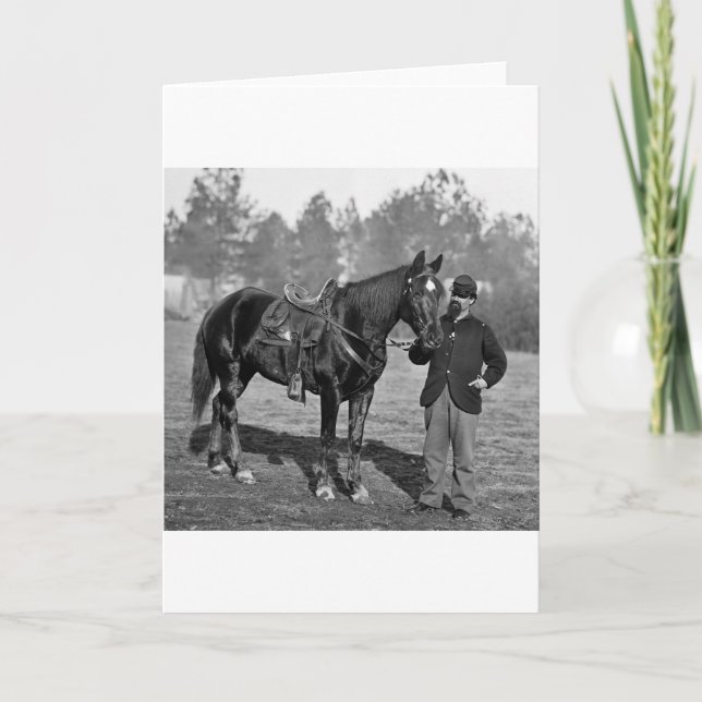 Civil War Horse, 1864 Card (Front)
