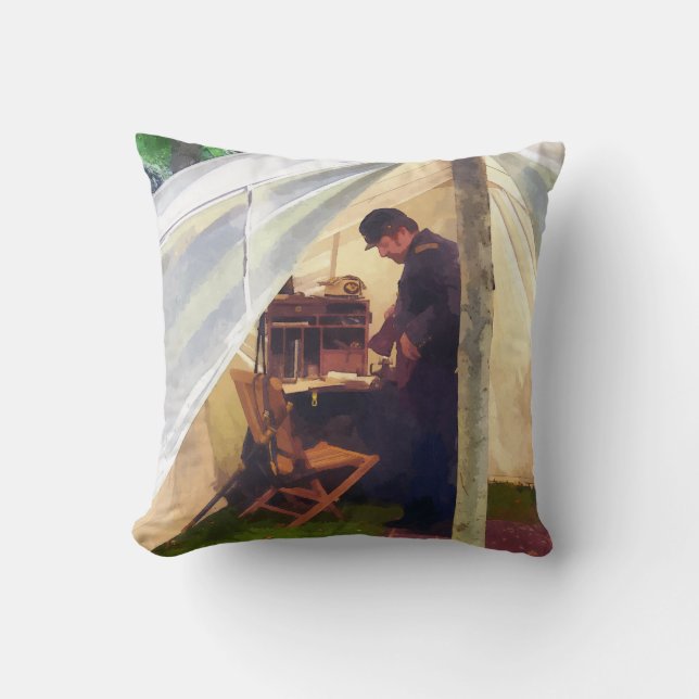 Civil War Officer's Tent Cushion (Front)