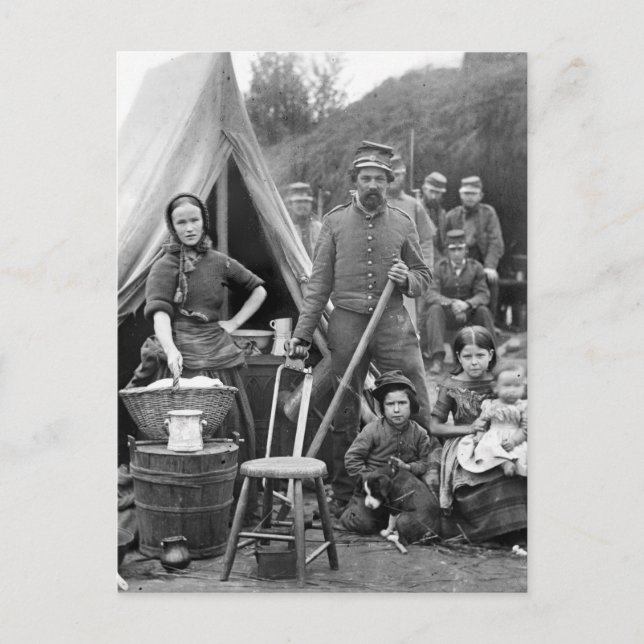 Civil War Road Trip, 1861 Postcard (Front)