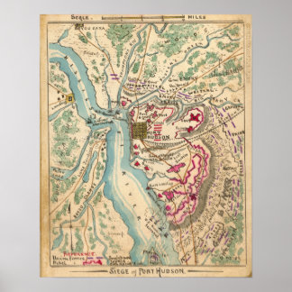 Civil War Siege of Port Hudson Poster