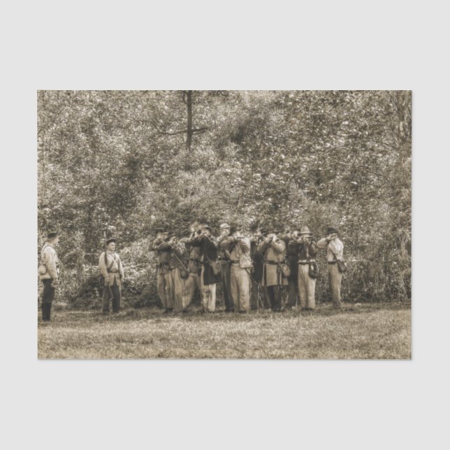 Civil War Soldiers  Tissue Paper (Front)