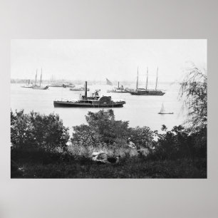 Civil War Transport Ships, 1860s Poster