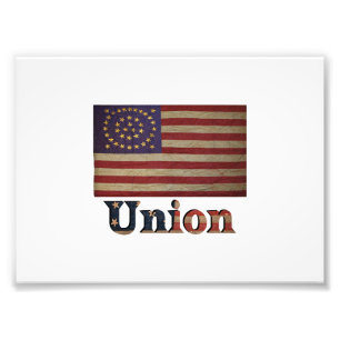 Civil War Union Awesome Charming Flag Photo Print