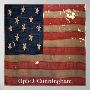 Civil War Union Awesome Charming Flag Poster