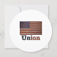 Civil War Union Flag 🇺🇸 Vintage Historical Card