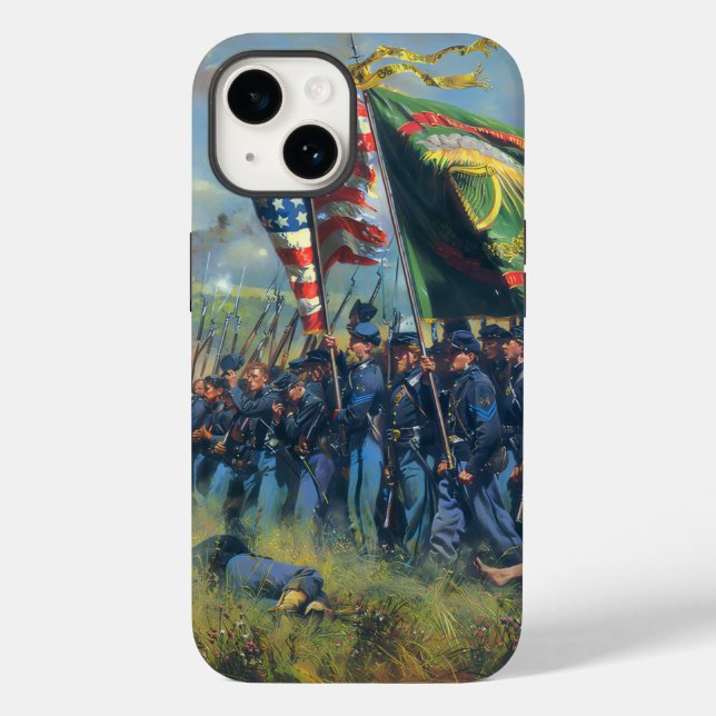 Civil War Union troops Irish Brigade  Case-Mate iPhone Case (Back)