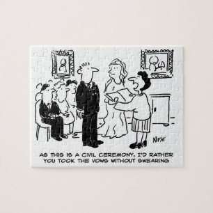 Civil Wedding Ceremony at a Registry Office Jigsaw Puzzle