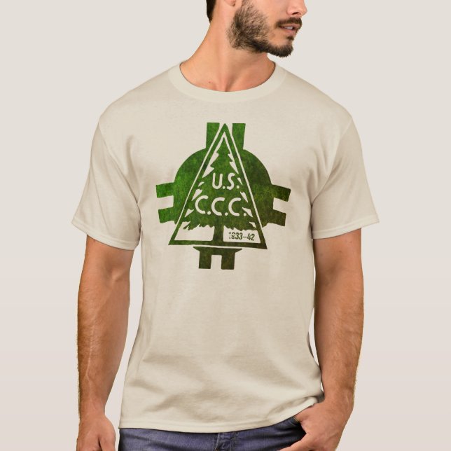 Civilian Conservation Corps men's tree T-shirt (Front)