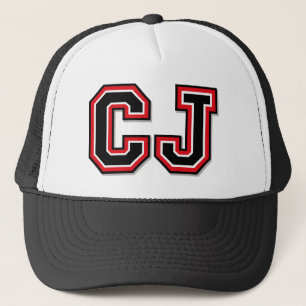 "CJ" Monogrammed Trucker Hat
