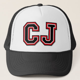 "CJ" Monogrammed Trucker Hat