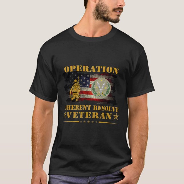 CJTF OIR Operation Inherent Resolve Veteran Americ T-Shirt (Front)