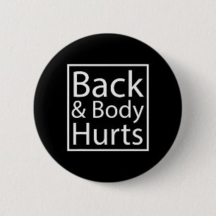 Ck And Body Hurts Cool Yogic Relaxation Yoga Lover 6 Cm Round Badge