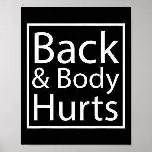 Ck And Body Hurts Cool Yogic Relaxation Yoga Lover Poster